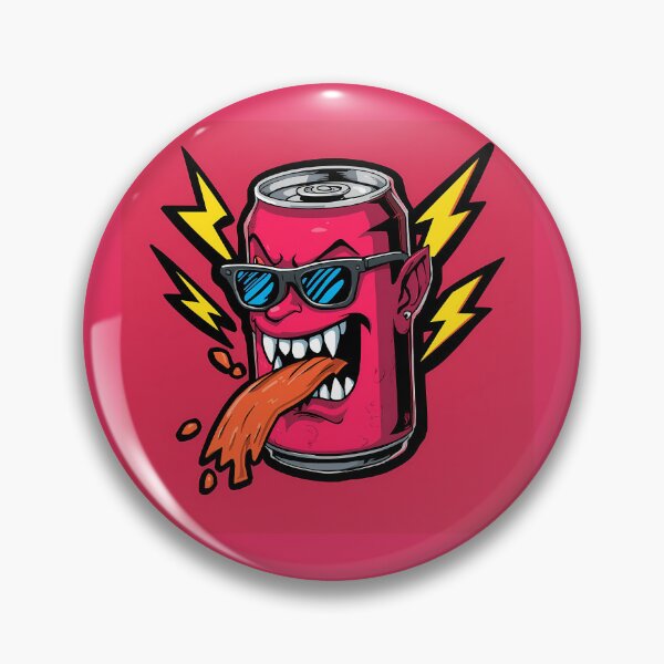 Item preview, Cool Vampire Soda Can Retro Streetwear Cartoon Art designed and sold by Swizzy2vore.
