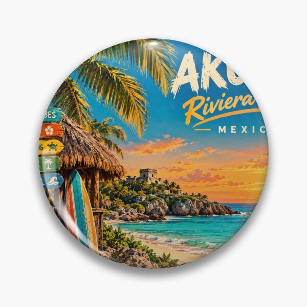 Item preview, Akumal Riviera Maya Mexico Sea Travel Design designed and sold by DRAWZENART.