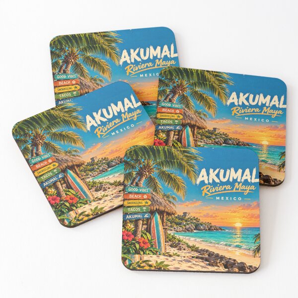 Item preview, Akumal Riviera Maya Mexico Sea Travel Design designed and sold by DRAWZENART.