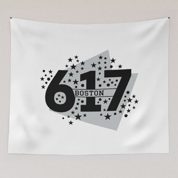 Item preview, 617 Boston Area Code Star Typography designed and sold by Apex Designs.