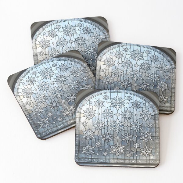 Item preview, Stained Glass Snowflake Pattern Mosaic designed and sold by Sybille-Yates.