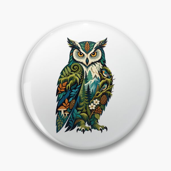 Item preview, Ancient Forest Owl designed and sold by Wild Creative Art.