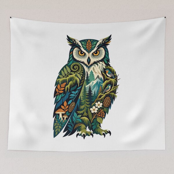 Item preview, Ancient Forest Owl designed and sold by Wild Creative Art.