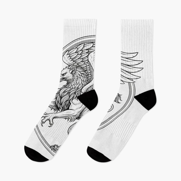 Item preview, Vintage Griffin Mythical Creature Line Art designed and sold by Apex Designs.