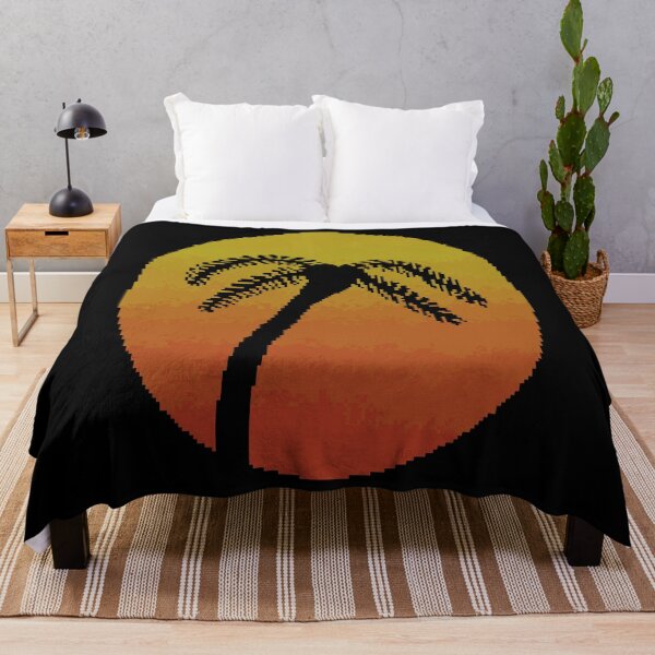 Item preview, Retro Pixel Art Palm Tree Sunset designed and sold by Print_Lab.