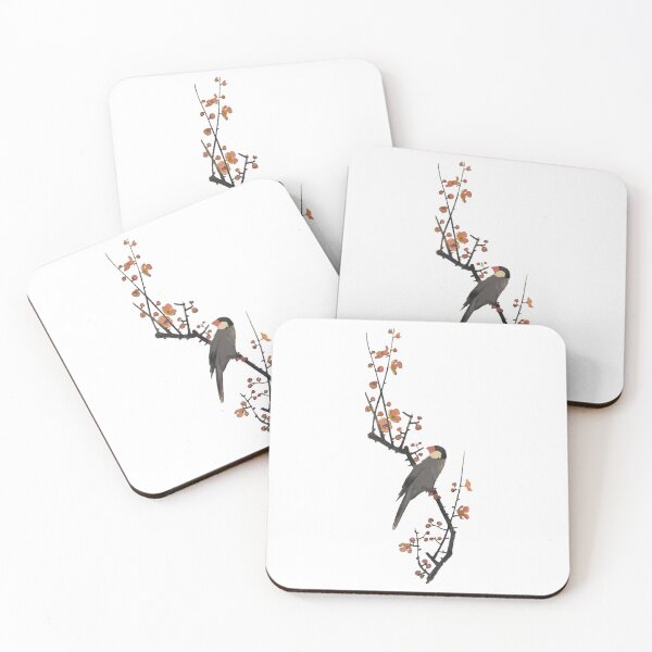 Item preview, Plum And Sparrow Japanese Traditional Ukiyoe Art Flowers Bird Suzume designed and sold by matthew-lopez.