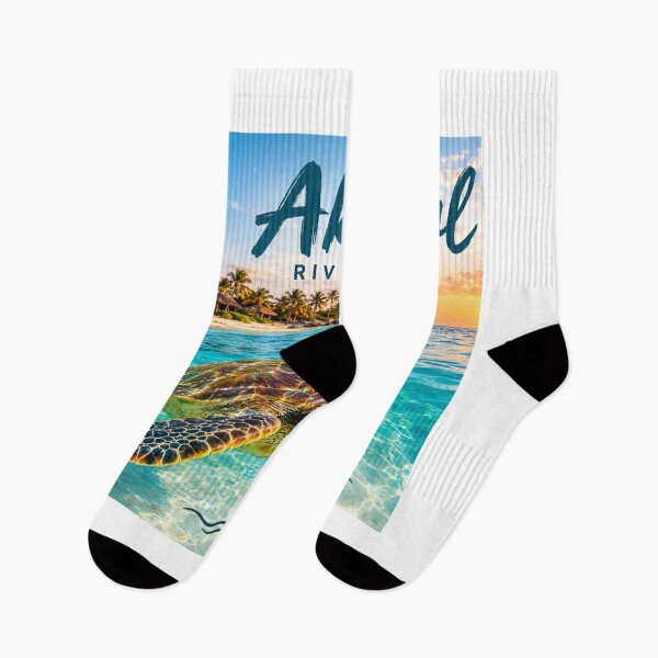 Item preview, Akumal Riviera Maya Mexico Sea Turtle Tropical Beach Sunset Travel Design designed and sold by DRAWZENART.