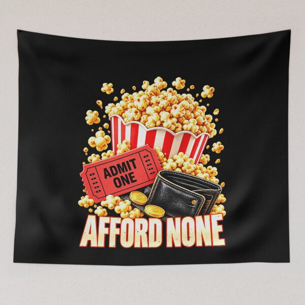Item preview, Afford None Popcorn Movie Night Humor designed and sold by elderberry.
