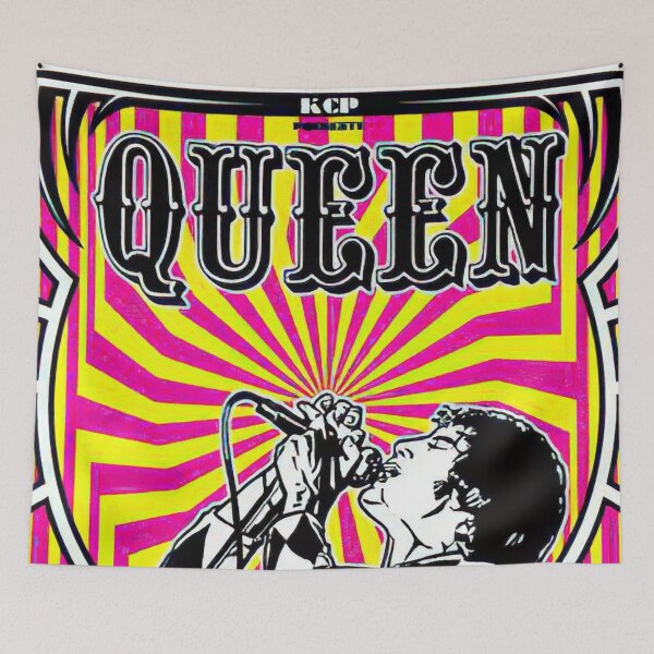 Item preview, Queen Original Custom Vintage Music Band Tee Unique Poster Wall Art designed and sold by Cool Robot Bro..