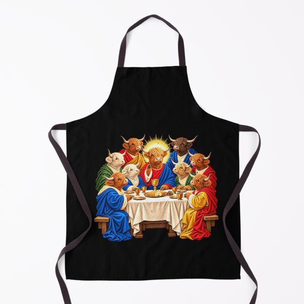 Item preview, Highland Cows Gather for a Sacred Feast designed and sold by elderberry.