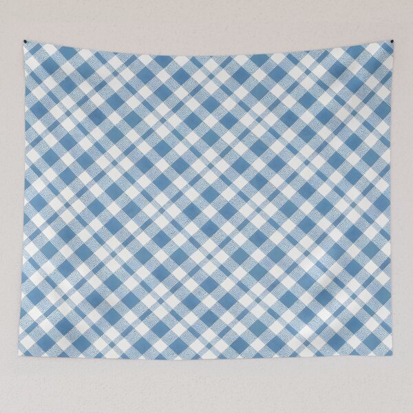 Item preview, Blue and White Gingham Plaid Pattern designed and sold by Sybille-Yates.