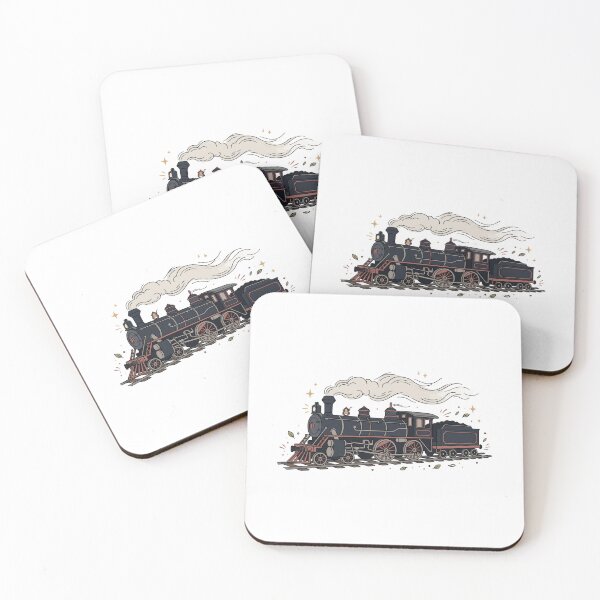 Item preview, Vintage Steam Train Illustration At Night designed and sold by DariaOltes.
