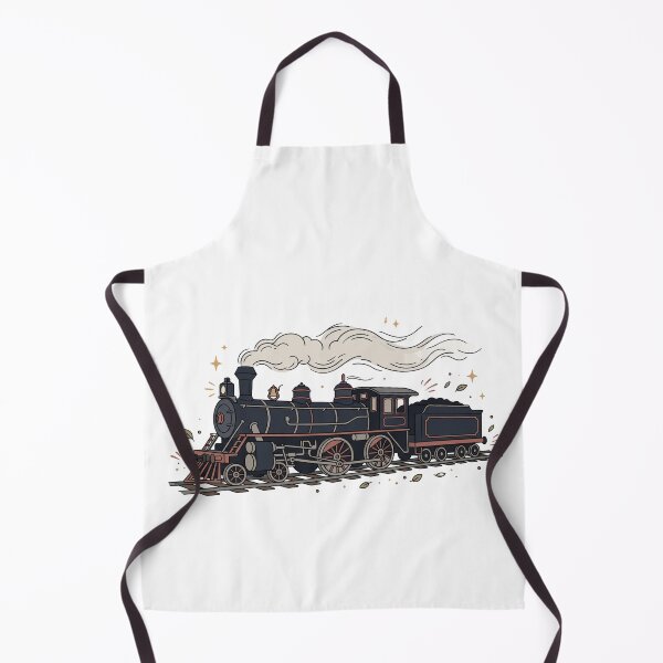 Item preview, Vintage Steam Train Illustration At Night designed and sold by DariaOltes.