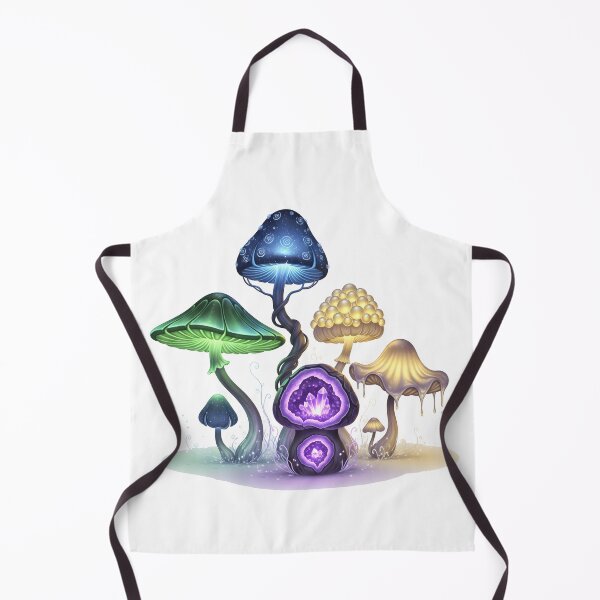 Item preview, Glowing Crystal Mushroom Fantasy Illustration designed and sold by Apex Designs.