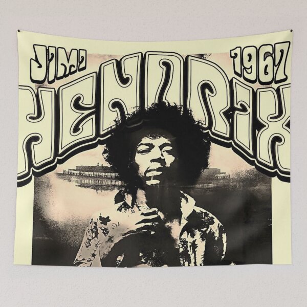Item preview, Jimi Hendrix Original Custom Vintage Music Band Tee Unique Poster Wall Art designed and sold by Cool Robot Bro..