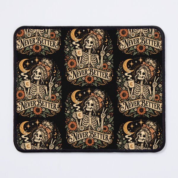 Item preview, Never Better Boho Skeleton Coffee designed and sold by serialcarachts.