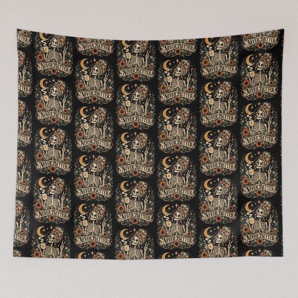 Item preview, Never Better Boho Skeleton Coffee designed and sold by serialcarachts.