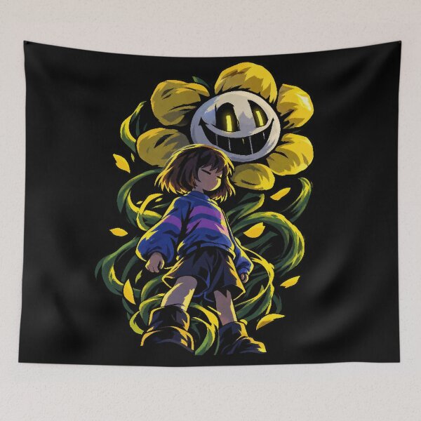 Item preview, Frisk and Flowey Undertale indie game nostalgia designed and sold by · GAMING SOUL ·.