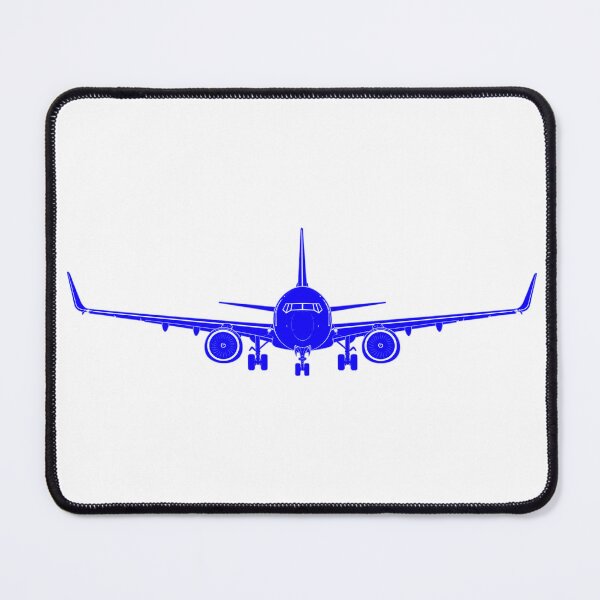 Item preview, Boeing 737 Aircraft Blue Silhouette designed and sold by Aviation Sticker Shop.