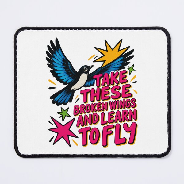 Item preview, Blackbird Inspired Retro Design with Broken Wings and Groovy Aesthetic LIMITED EDITION designed and sold by DastardCo.