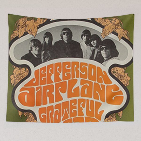 Item preview, Jefferson Airplane Original Custom Vintage Music Band Tee Unique Poster Wall Art designed and sold by Cool Robot Bro..