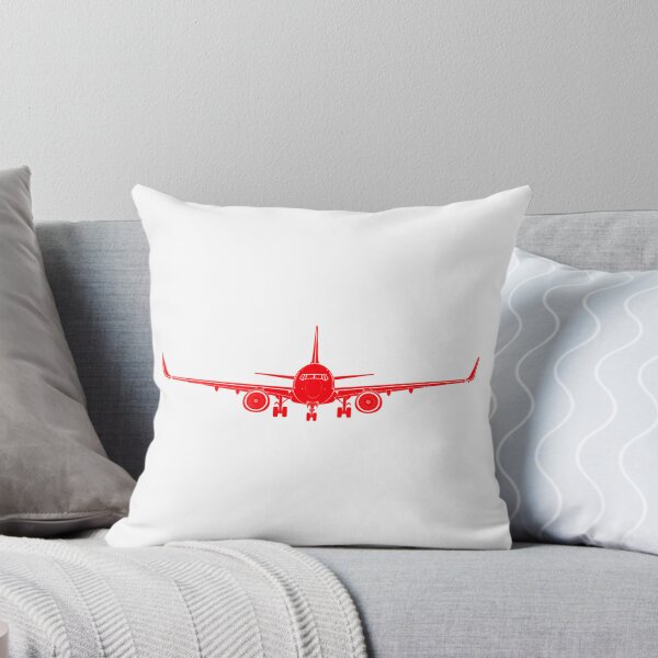 Item preview, Boeing 737 Aircraft Red Silhouette  designed and sold by Aviation Sticker Shop.