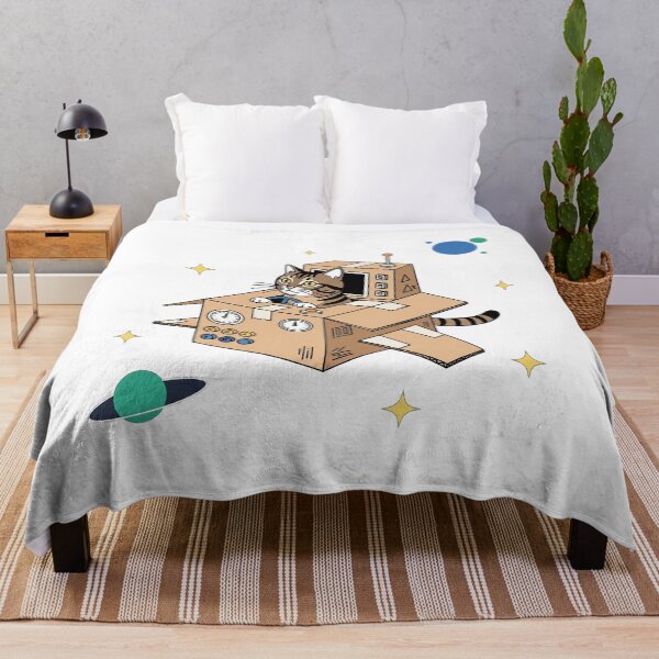 Item preview, Cat in a Cardboard Spaceship designed and sold by Apex Designs.
