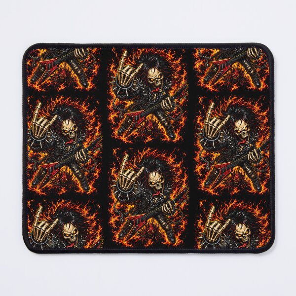 Item preview, Heavy Metal Flame Skeleton Guitarist designed and sold by serialcarachts.
