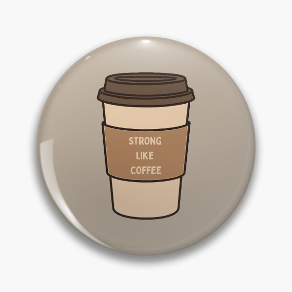 Item preview, Strong Like Coffee Paper Cup - Funny Caffeine & Office Motivation designed and sold by PixellaneArt.
