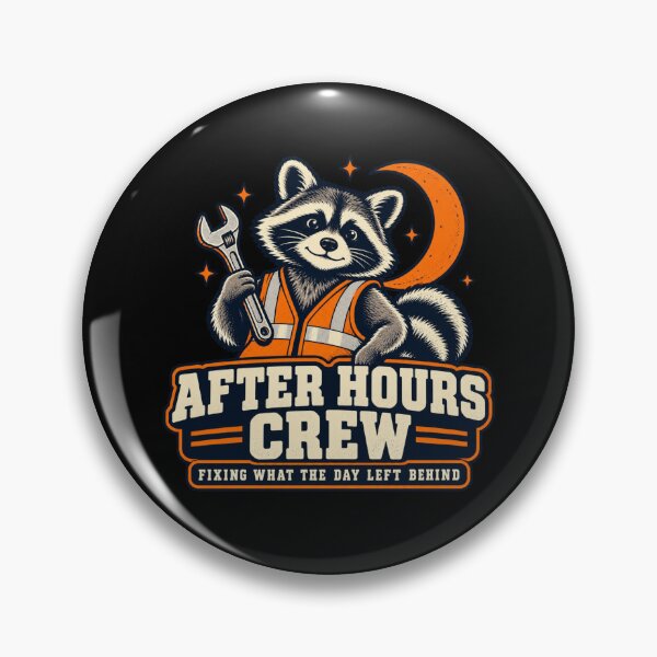 Item preview, After Hours Crew Night Shift Maintenance Worker Design designed and sold by DesignsDominus.