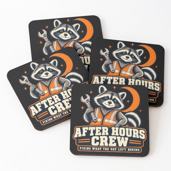 Item preview, After Hours Crew Night Shift Maintenance Worker Design designed and sold by DesignsDominus.