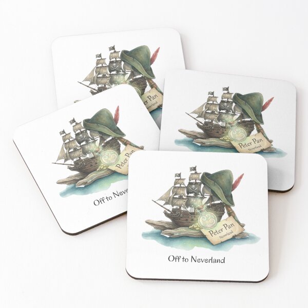 Item preview, Off to Neverland Peter Pan Literary Art Print designed and sold by made by Golightly x.