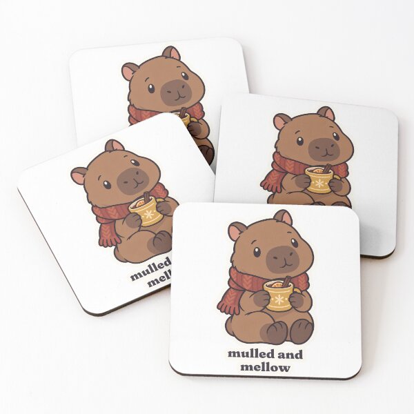 Item preview, Cozy Capybara Mulled and Mellow Christmas designed and sold by OuqCreations.