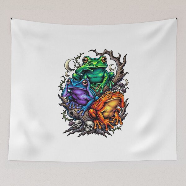 Item preview, Three Wise Poison Dart Frogs | Hear No Evil, See No Evil, Speak No Evil T-Shirt Graphic designed and sold by ZayCreates.