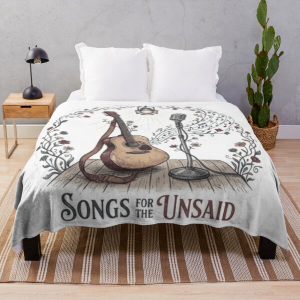 Item preview, Songs for the Unsaid – Vintage Indie Folk Music Art designed and sold by designbyuzi.