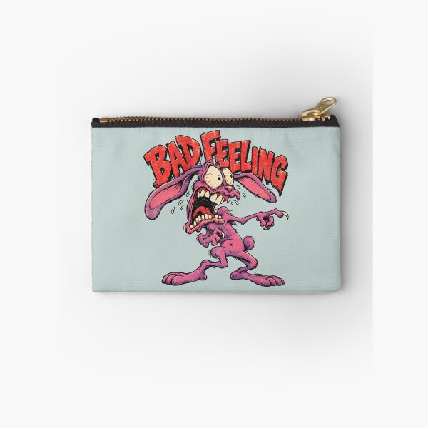 Item preview, Bad Feeling – Frazzled Pink Rabbit Monster designed and sold by AwesomeBeyondLimits.
