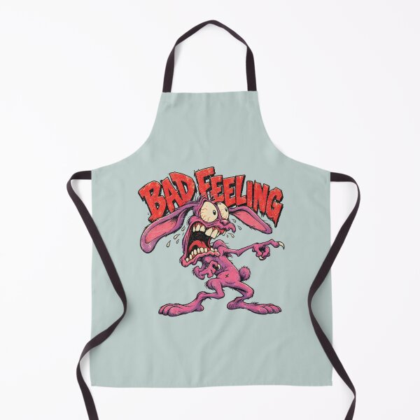 Item preview, Bad Feeling – Frazzled Pink Rabbit Monster designed and sold by AwesomeBeyondLimits.