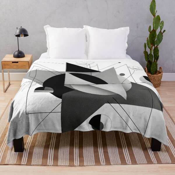 Item preview, Monochrome Geometric Shape Composition designed and sold by Apex Designs.