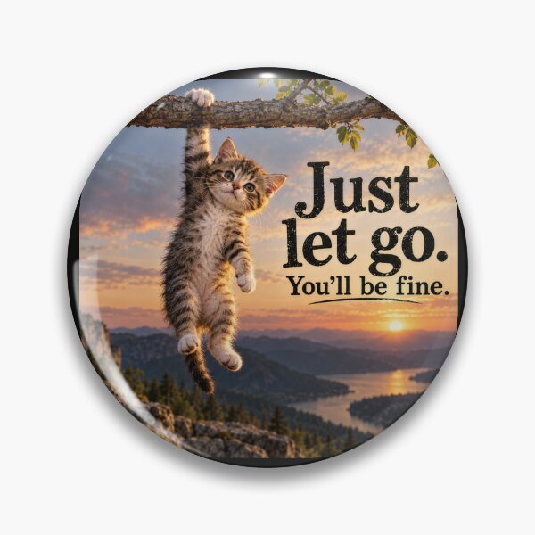 Item preview, Kitten De-Motivational Poster - Just Let Go designed and sold by Dabfu.