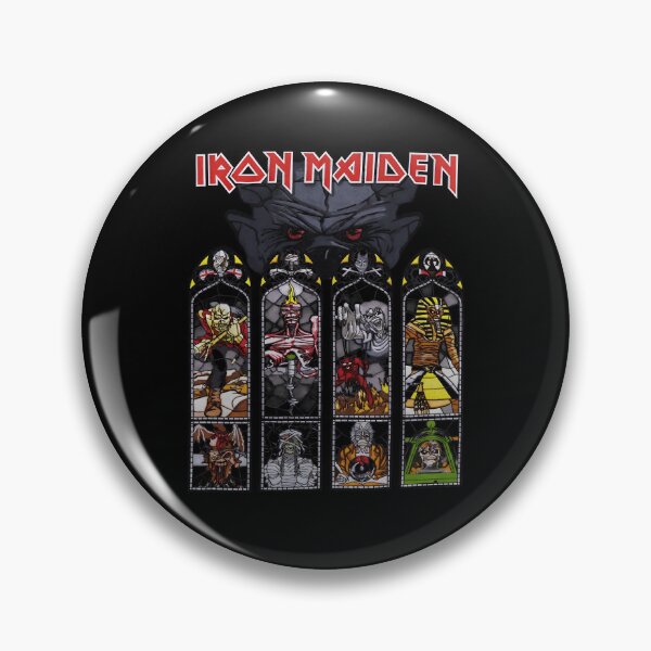Item preview, Maiden Eddie Stained Glass Band designed and sold by RotwisArt.