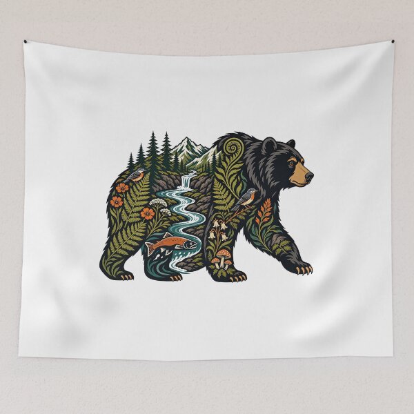 Item preview, Forest Guardian Bear designed and sold by Wild Creative Art.