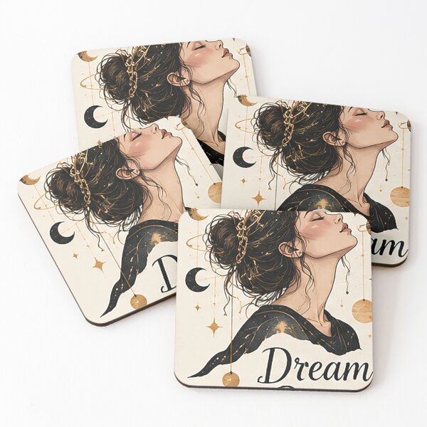 Item preview, Dream Bigger – Cosmic Woman Planets and Celestial Boho Art designed and sold by Sara-Ai.