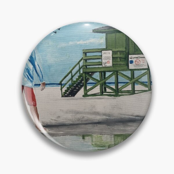 Item preview, Scooter of the Beach & the Magical Green Lifeguard Stand designed and sold by LloydDobsonArt.