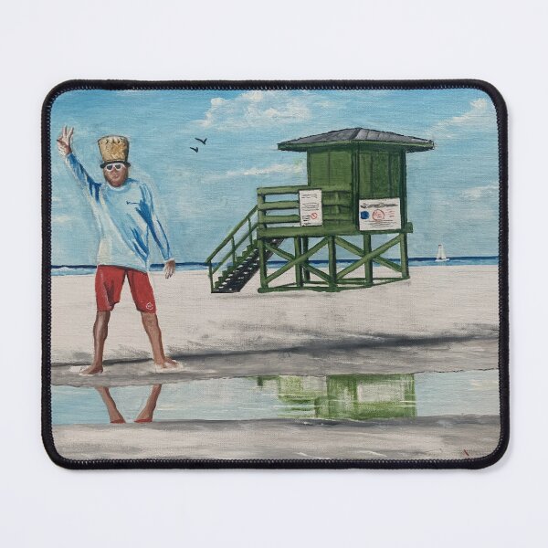 Item preview, Scooter of the Beach & the Magical Green Lifeguard Stand designed and sold by LloydDobsonArt.
