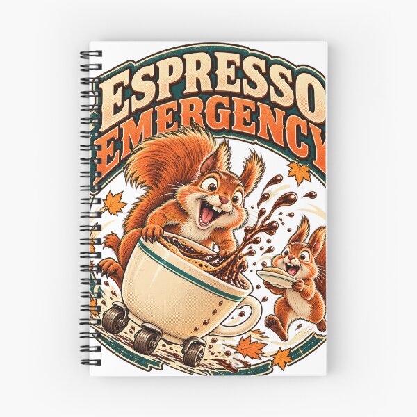 Item preview, Espresso Emergency Funny Squirrels Vintage Coffee Graphic designed and sold by ZayCreates.