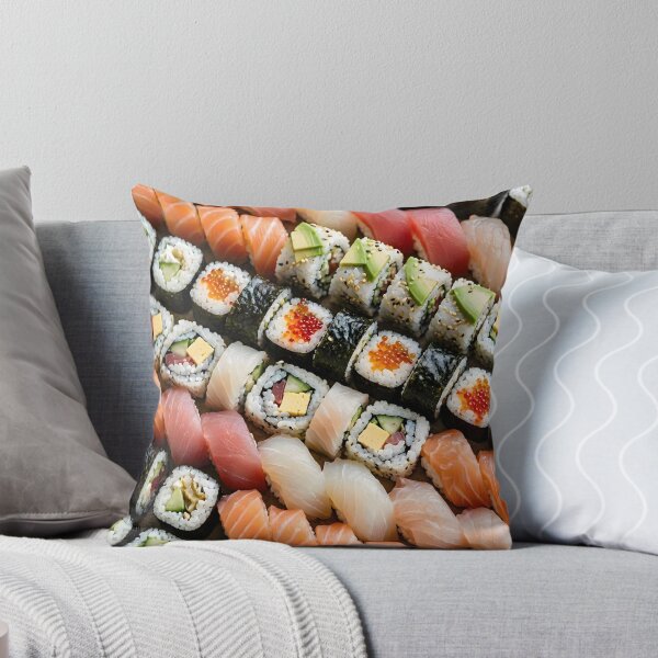 Item preview, Fresh Sushi Platter Pattern designed and sold by Sybille-Yates.