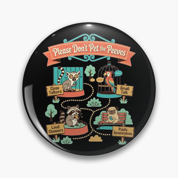 Item preview, Please Don’t Pet The Peeves Vintage Zoo Map designed and sold by Seeding Serendipity.