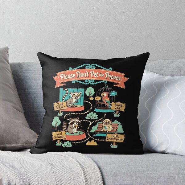 Item preview, Please Don’t Pet The Peeves Vintage Zoo Map designed and sold by Seeding Serendipity.