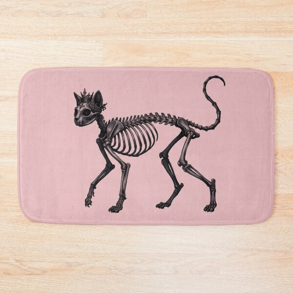 Item preview, "Royal Feline" - Gothic Crown Skeleton Cat Pastel Goth Art designed and sold by cabuks.