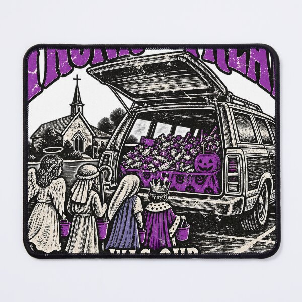 Item preview, Trunk Or Treat Was Our Gateway Drug Funny Exvangelical Halloween Shirt designed and sold by GloryandFame.